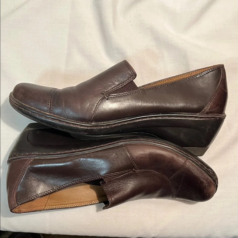 Croft & Barrow Brown Leather Slip-On Shoes